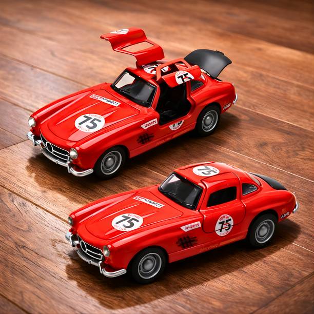 Aganta AMG Sports Die Cast Car Openable Doors Pull Back Action With Light And Music