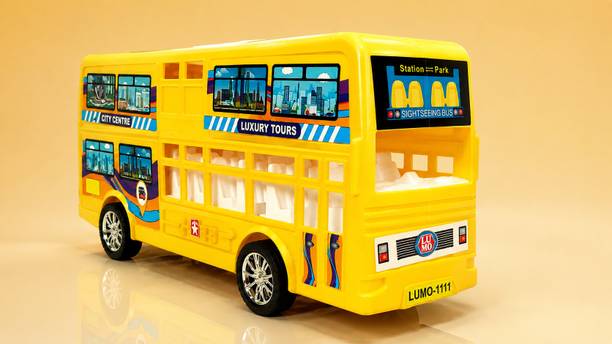 RKD City Centre Luxury Tour Bus Toy for Kids, Double Decker Toy Bus