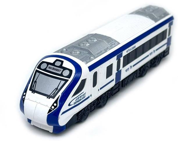 Toyterra CENTY Nav Bharat Blue Express Pull Back Toy Train