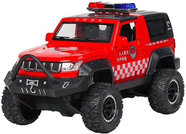 DUVEXA 132 Police Car Deicast Metal Toy Car Jeep Police Car DX