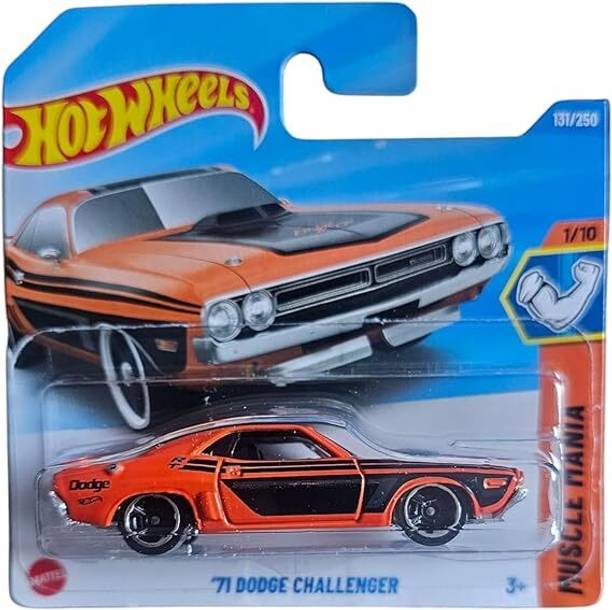 HOT WHEELS HW '71 Dodge Challenger, Orange and Black