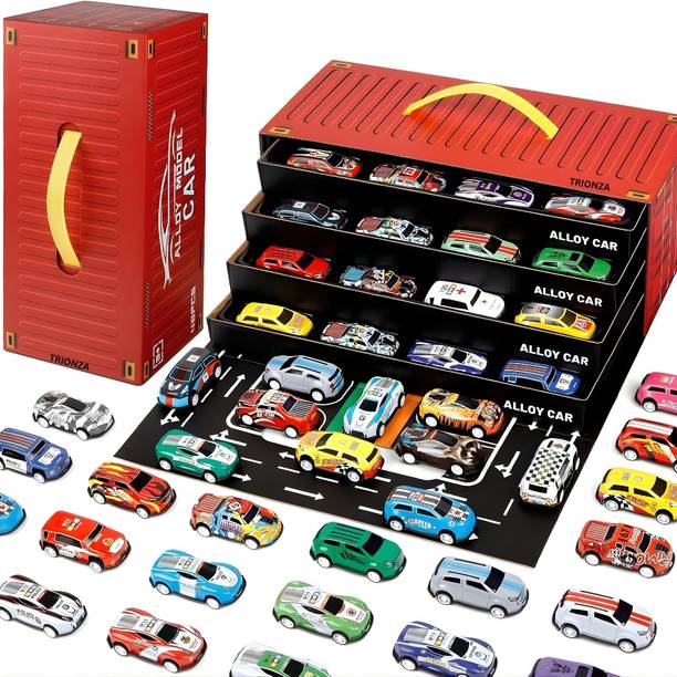 TRIONZA Toy 48 pcs car Play Set for Kids Boys&Girls-202