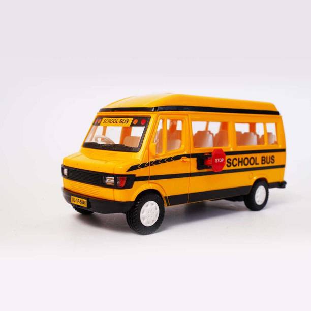 HANAL School Bus with Pull-Back Action