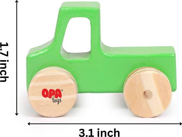 opatoys Premium Wooden Push & Pull Toy Timber Town Vehicle Truck
