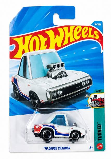HOT WHEELS C4982 70 DODGE CHARGER 4/5 TOONED DIE CAST TOY CAR