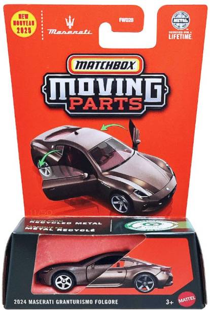 MATCHBOX 2024 Maserati Granturismo Folgore Moving Parts 1:64 Die-Cast Toy Car Model Case