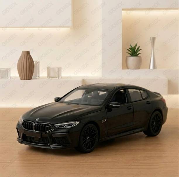 GKNEX BMW 1:32 M8 Pullback Alloy Car with Sound & LED Lights Kids Gift Toy