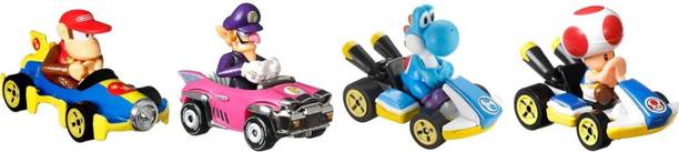 HOT WHEELS Vehicle 4 Pack Set Fan Favorite Cars with 1 Exclusive Model Kids Collectible