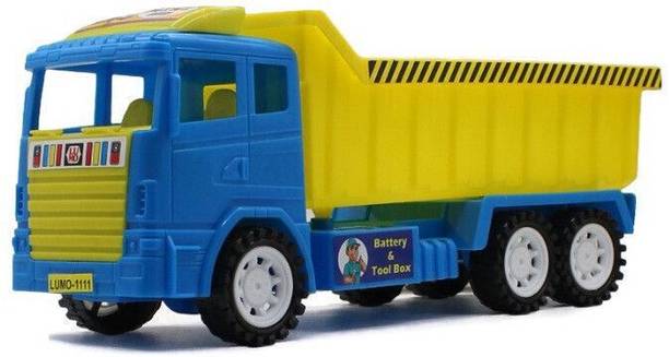 neoinsta shopping Friction Powered Plastic jcb dumper construction truck Blue|Yelow toy(big)