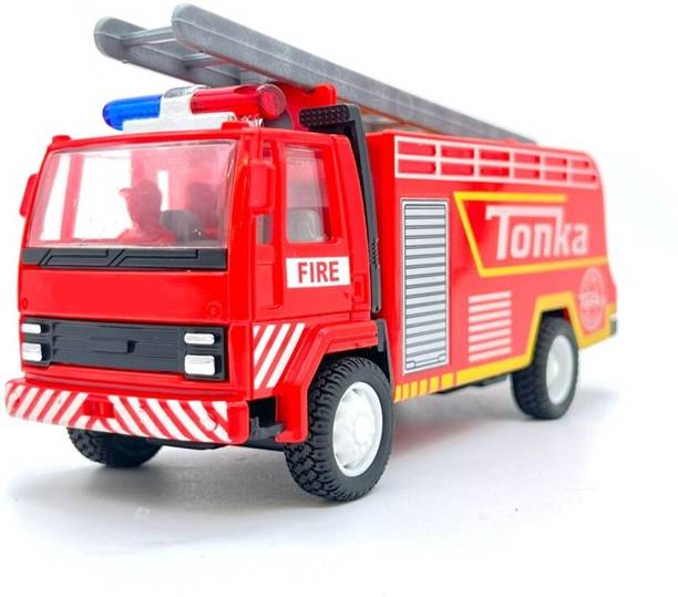 HANAL Tonka Fire Fighter Truck | Pull-Back Action | Excellent Body Graphics