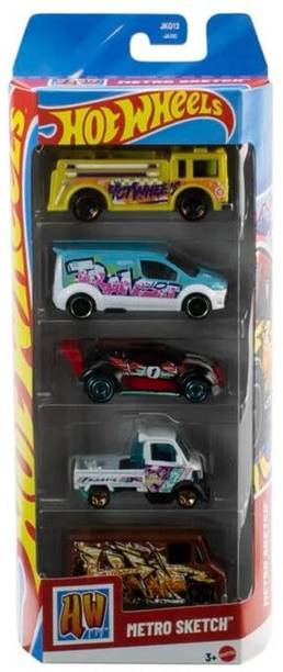 HOT WHEELS 2026 Metro Sketch Pack of 5