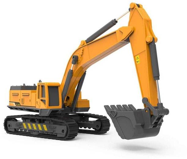 DEUSON ECOM Long Crane Excavator JCB Rotate by 360 Degree Bulldozer Construction Toy for Kid