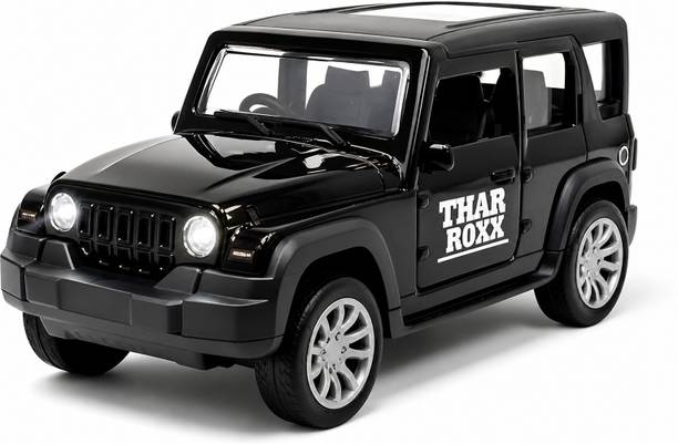 Thriveonix Thar Roxx Metal Car Toy 1:32 Scale with Openable Doors, Pull Back Act