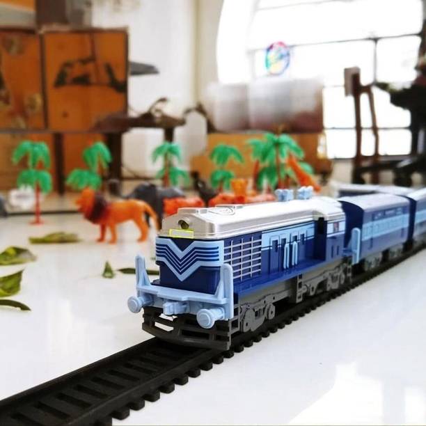 A R ENTERPRISES Indian Passenger Train with Coaches & Railway Track