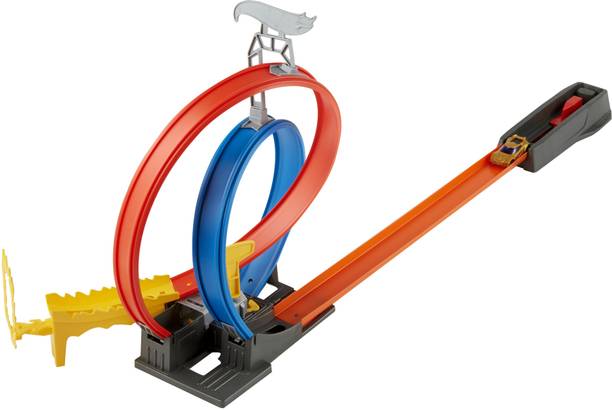 HOT WHEELS Energy Track Set with Double Loop and Ring of Fire