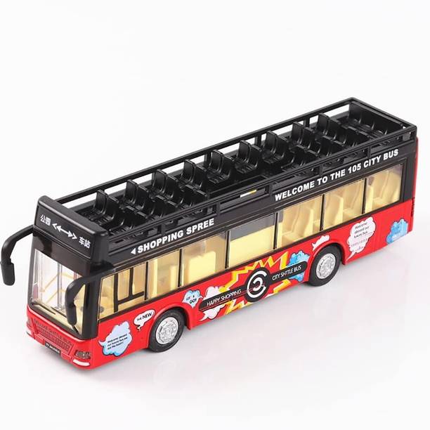 YIQELU Enhance Playtime with Our Bus Toy - A Cheerful and Versatile Toy Featuring Dual