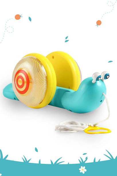Webby Crawling Snail Baby Toy with Music and Light | Wiggle Motion Play Toy for Kids