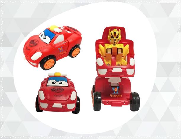 Ya Qi Li FK_Racing Friction_Transformer Toy_Car Convert from CAR to Robot_Push n go__159