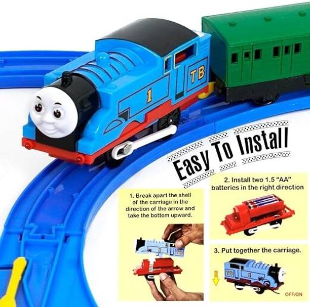 anandeshwar Vintage Thomas Train Toy Track Set with Musical Sound & Moving Train