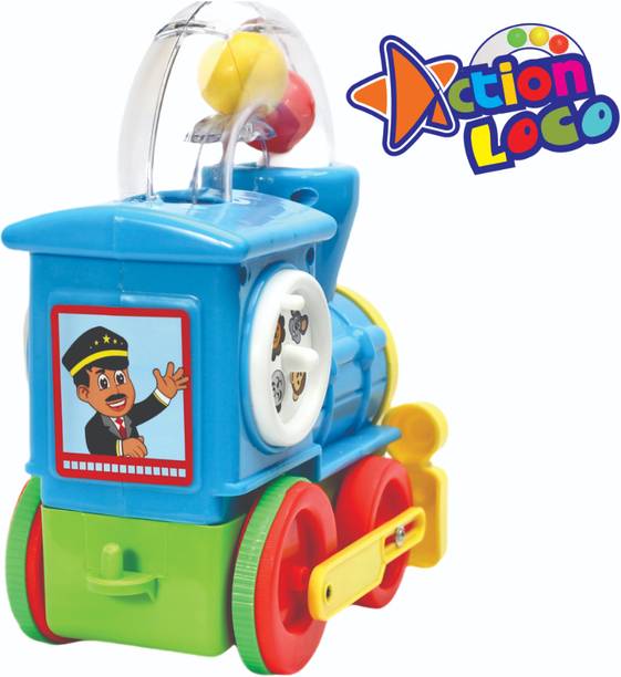Angel Kids Engine Toy Train With Blowing Balls & Moving Pistons For Baby Kids