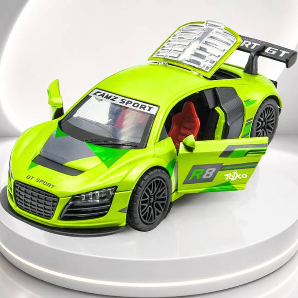 Toyco 1:32 Scale Alloy Die-Cast Metal Sports Model Toy Car ( Open Door & Pull Back )