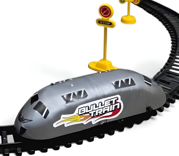 XQZMEE Speed Bullet Train Toy Set for Kids- Large Track (370 cm)