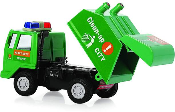 Shinsei Cleanup City Toy Vehicle Pull Back Truck Swach Bharat Gadi