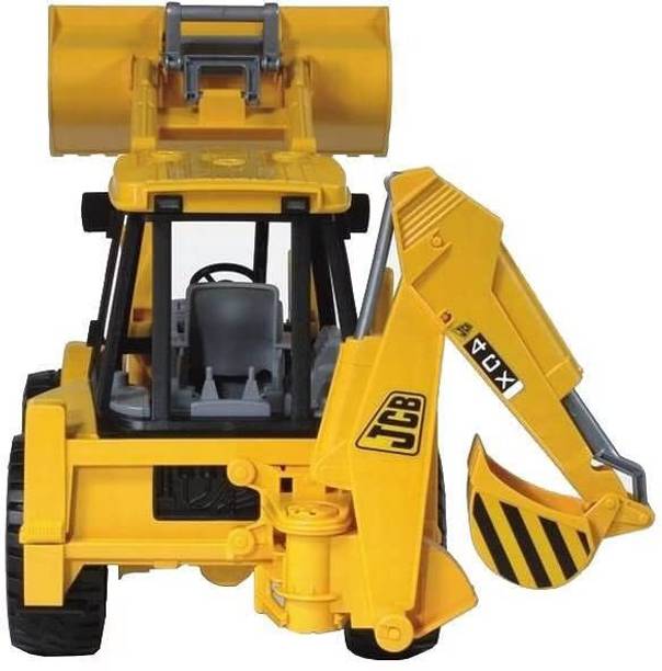 Learn With Fun 2 In 1 Bulldozer and Excavator Construction Toy Vehicle for Kids