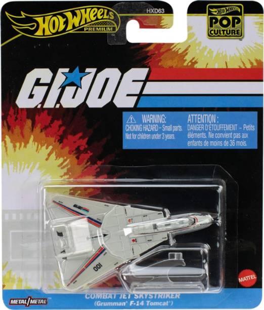HOT WHEELS Premium Pop Culture G.I.JOE Combat Jet Skystriker (Grumman F-14 Tomcat) Diecast