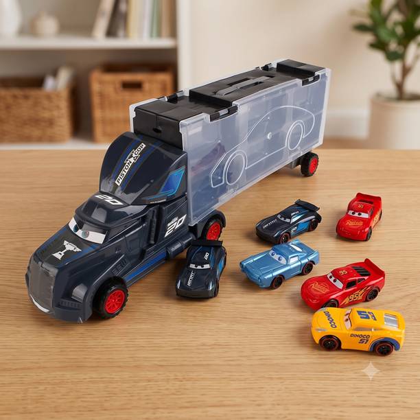 DEZICON Unbreakable Truck Car Toy Big 7in1 Transport Trucks | N1C2