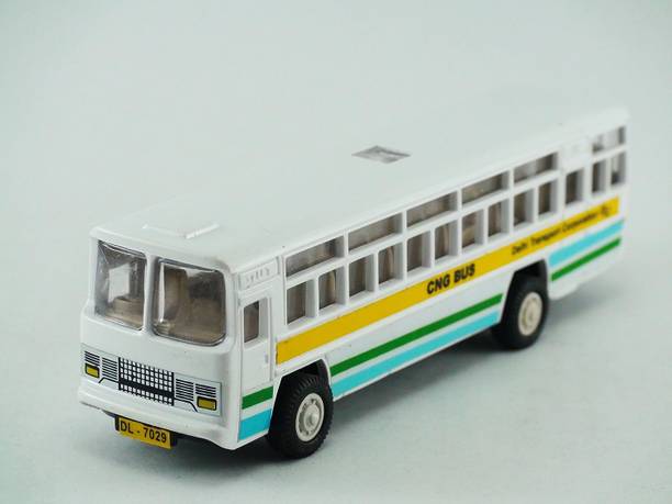 SARASI Mini City Bus, Durable Quality, Pull Back Action, No Sharp Edges