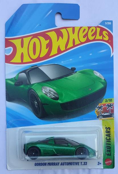 HOT WHEELS EXOTICCAR 2/10 GORDON MURRAY AUTOMOTIVE T33 TOY CAR