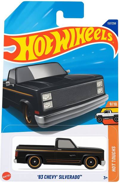HOT WHEELS PCASE 83 CHEVY SILVERADO 9/10 DIE CAST TOY CAR 2025