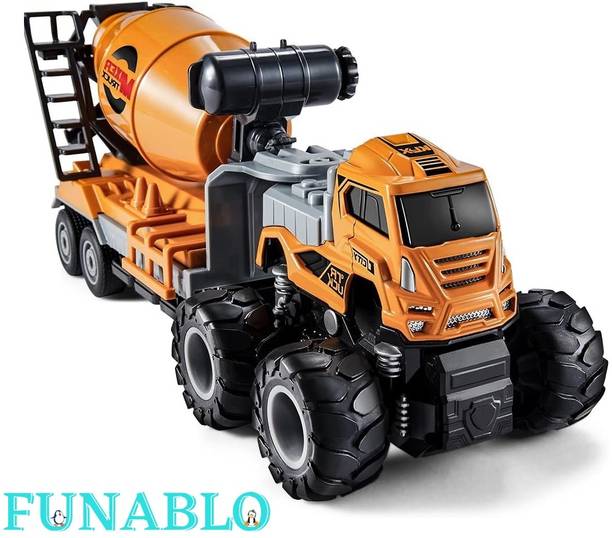 FUNABLO Cement Mixture Dumper Truck Toys Diecast Alloy Construction Truck Toys