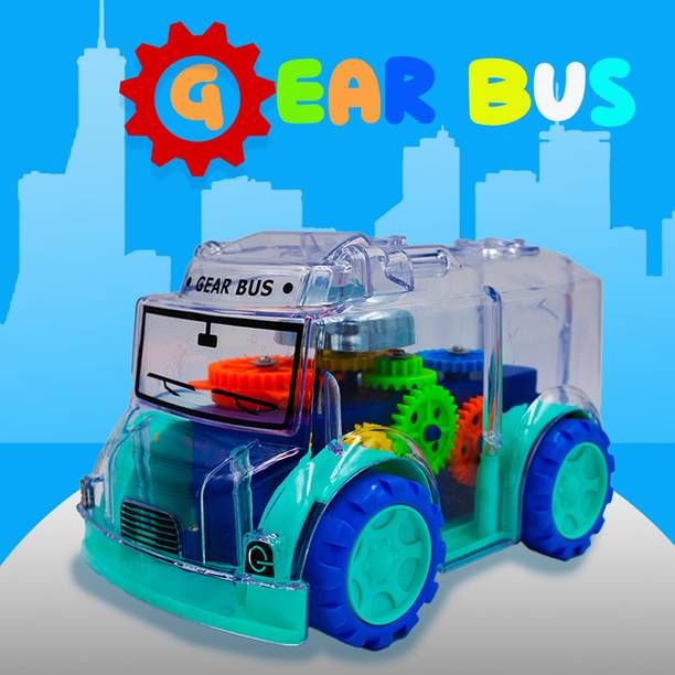Toy Bharat Gear Bus |Friction-Powered Mini Bus with Gear Technology| Birthday Gift for Kids