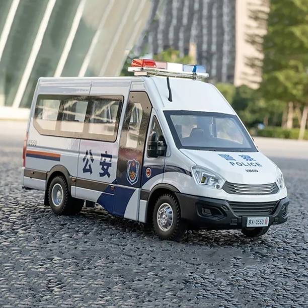 SPENOP 1:24 Police Toy Car Die-cast Metal Police Car For Kids Car