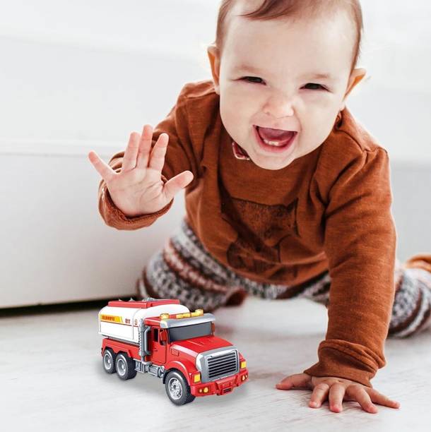 calyxia New Version Of Fun With Powered Truck Construction Figure and Movable Truck Toy