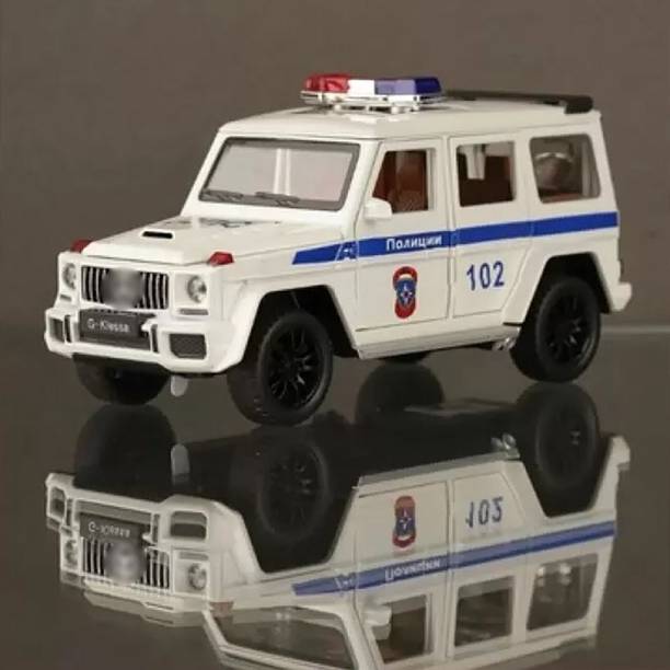 DUVEXA 132 Die-cast Police Toy Car for Kids G Wagon DX