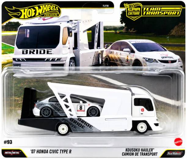 HOT WHEELS Premium Team Transport '07 Honda Civic Type R & Kousoku Hauler Camion Transport
