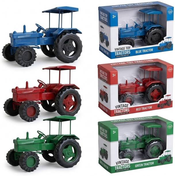 AGRIKID Kids Plastic Tractor with Detachable Trolley | Farm Vehicle Toy