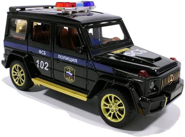 SPENOP 1:24 Police Toy Car Die-cast Metal Police