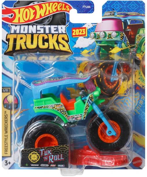 HOT WHEELS 1:64 Scale Tuk N Roll Monster Truck For Ages 3+ (HKM38)