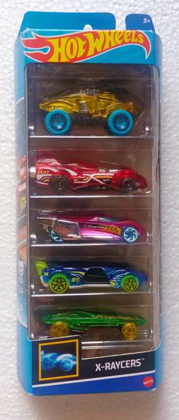 HOT WHEELS Five Pieces of exclusive collectible DieCast Toy Cars from HW X-Raycers Series