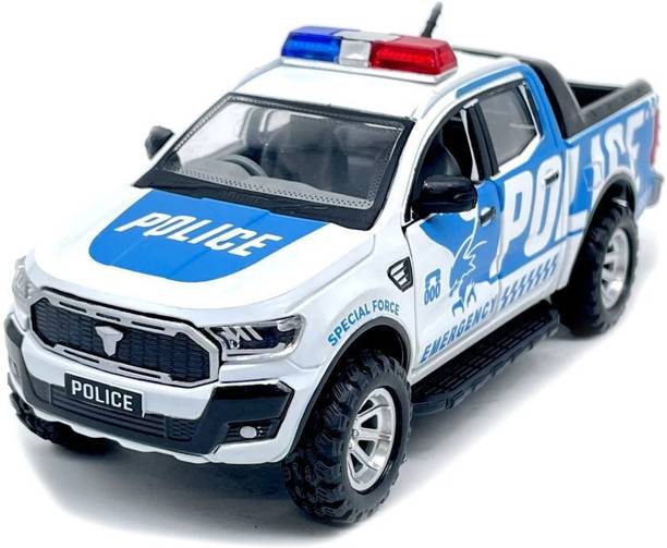 WooZee NEW_Blue Police UTE Series Emergency Squad Toy miniature Car Model_229
