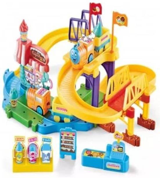 Gomzy Roller Coaster Sweet Train Game 46 Car Track Toy Kids Infinite Track