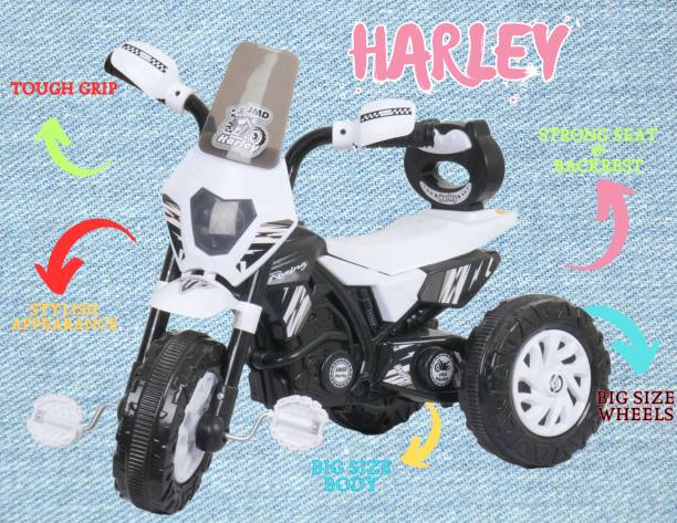 DA BULL INTERNATIONAL Harley Bullet Bike Baby Trikes Ride-On Musical Horn and Lights Kids 2 to 5 Years