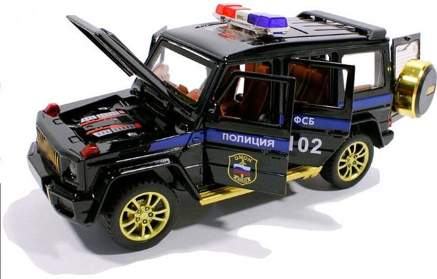 DEZICON 132 G Wagon Police Toy Car for Kids Die-cast blk DZE