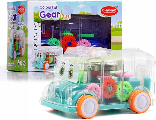 Aditi Toys Mini School Bus Sound Effects, Battery Operated Educational Vehicle