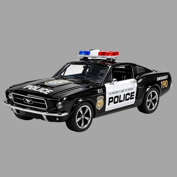 FLYNZO Die Cast Metal Police Car Toy with Openable