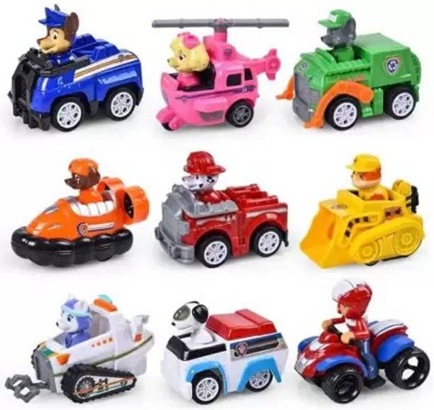 SR Toys Paw Patrol Characters & Vans Figures Toy